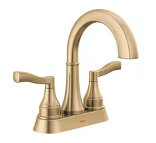 Delta Faryn Gold 4" Centerset Double-Handle Bathroom Faucet Champagne Bronze