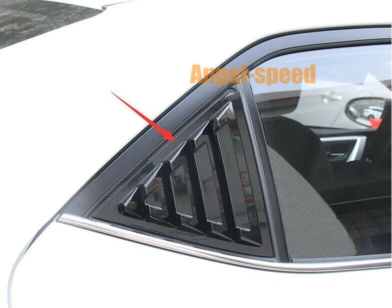 2016-2018 para Toyot@a Corolla sedán negro brillante ventilación ventana persiana moldura Foto 2 de 4