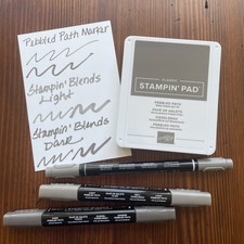 Stampin  Up PEBBLED PATH Ink Pad, Marker, Stampin  Blends Excellent Condition