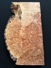 Lace Maple Burl, Live Edge, 15 5/8 Long, 10 1/2 Wide, 1 7/8 Thick, Dry