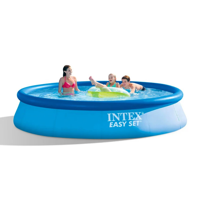 Piscine ronde Intex Easy Set 396x84cm contre la canicule montage sans outil