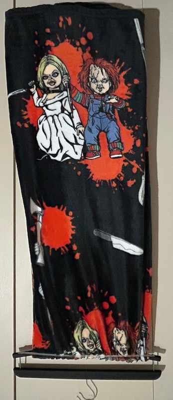 Chucky Halloween Plush Throw Blanket NEW Bride Of Chucky