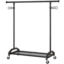 Heavy Duty Clothes Rack Clothing Racks for Hanging Clothes Garment Rack 45" L...