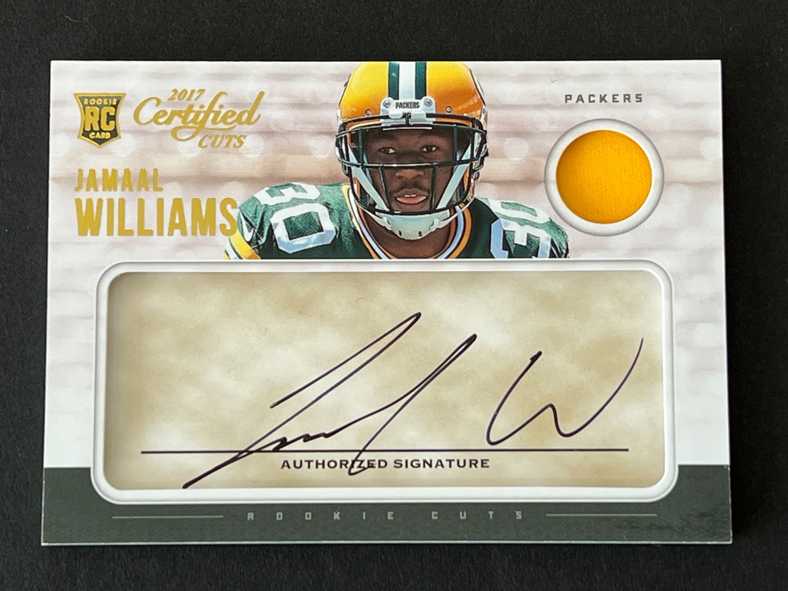 Jamaal Williams Panini Donruss Certified Cuts #234 Autograph