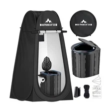 PANKAY Portable Toilet with Pop up Privacy Tent, X Large Camping To... Fast Ship