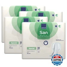 Abena San Special Fecal Incontinence Pads - 120 Count, Leakage Barriers