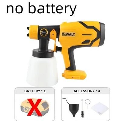 Dewalt Akku Elektrische Spritzpistole 800ML Tragbar Farbsprühgerät High Power Auto