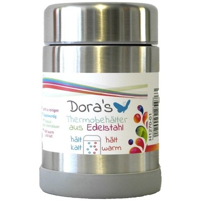 Dora's Edelstahl Frischhaltedose 450ml Auslaufsicher Vorratsdose Metalldose