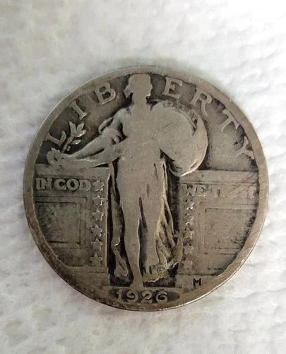 1926 25c Standing Liberty Silver Quarter Nice  Key Date