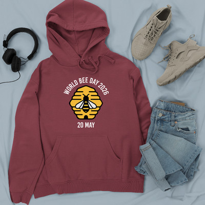 Hoodie Weltbienentag 2026 süß Cartoon Hummel Honig Neuheit Geschenk