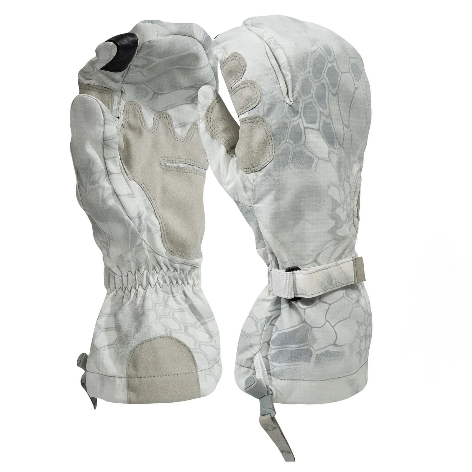 Original US Army Outer Shell Winter Mittens Camo White
