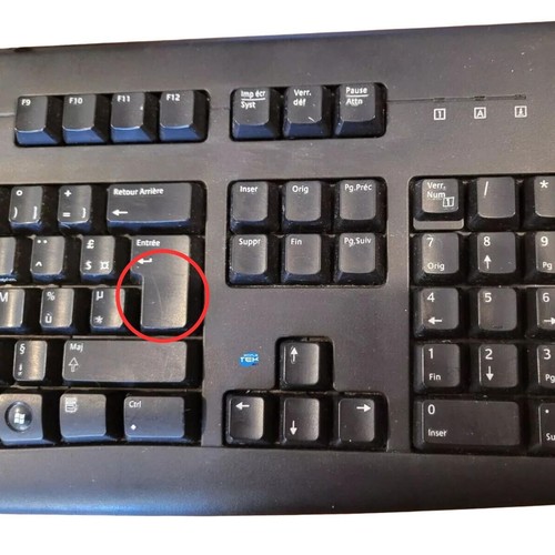 Logitech Deluxe 250 Keyboard PS2 French AZERTY Wired - Picture 3 of 5