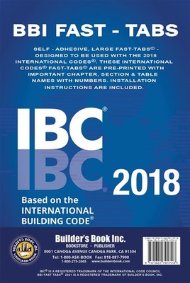 2018 International Building Code (IBC) Fast Tabs 2018 Building... 