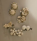 Vintage Costume Jewelry clip on earrings lot
