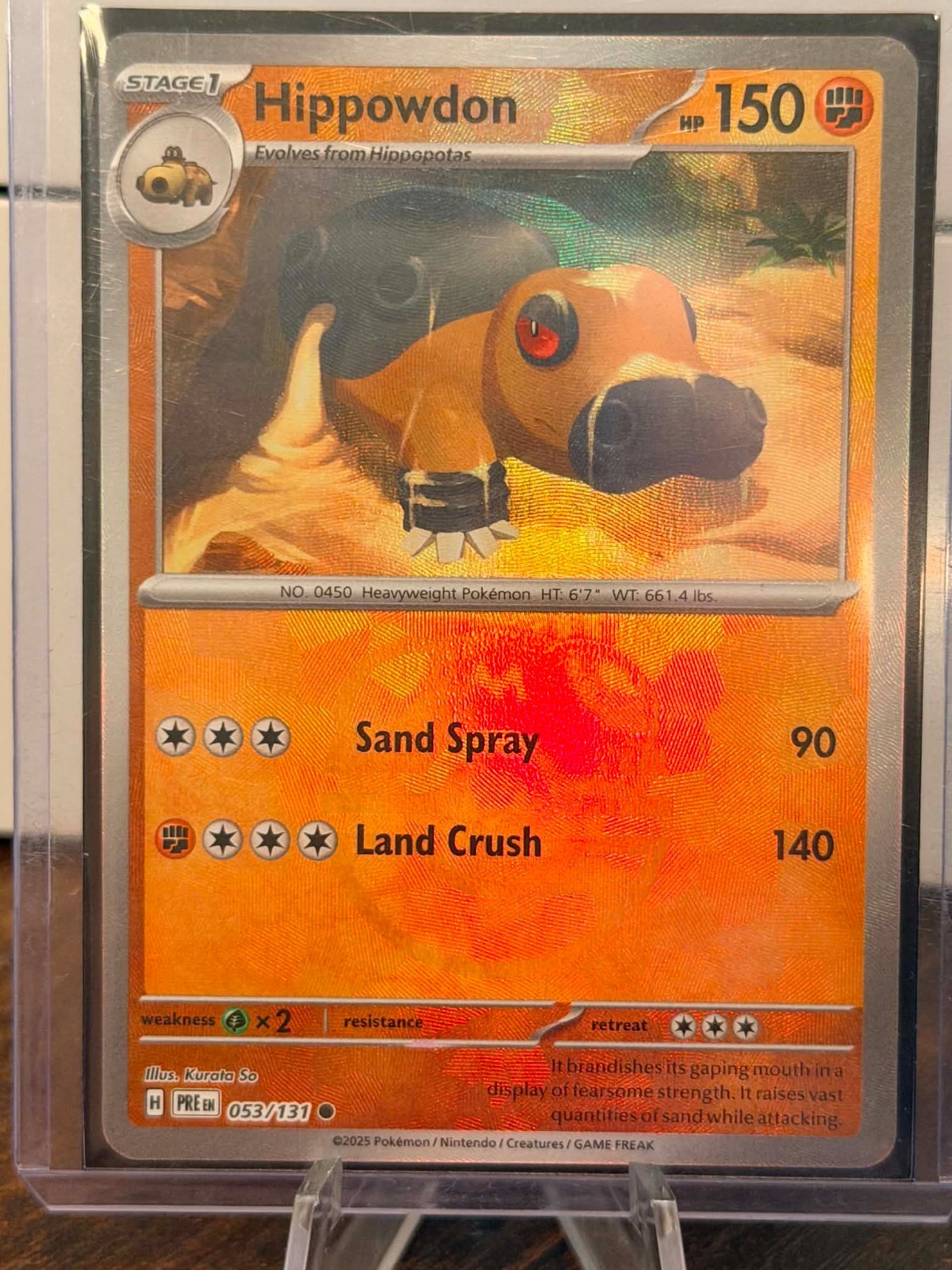 Hippowdon (Master Ball Pattern) 53/131 Prismatic Evolutions NM
