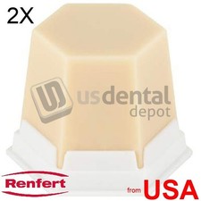 2X LOT of RENFERT - Geo Natural Wax TransparenT - 75G- 499-0400  023-499-0400