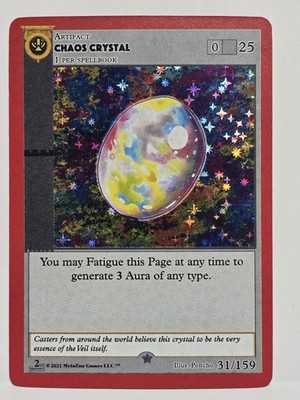 MetaZoo Chaos Crystal Cryptid Nation 2nd Edition Holo 31/159 Near Mint