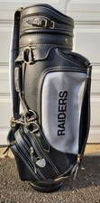Vintage Belding Sports NFL LOS ANGELES RAIDERS Black/Gray Golf Bag Made In USA