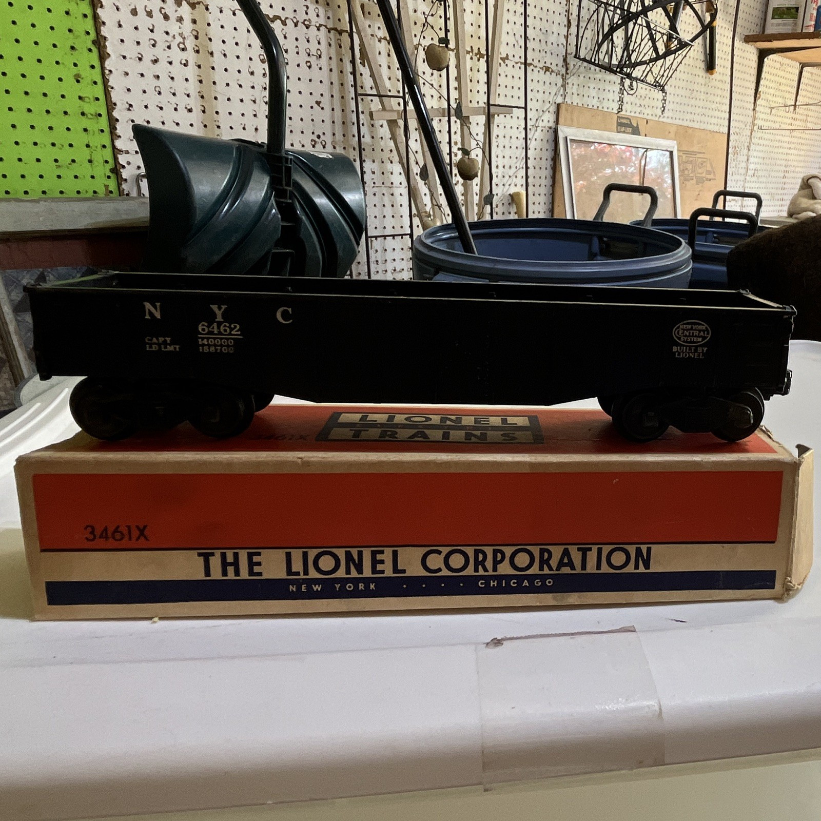 Lionel New York Central 6462 O Gauge Gondola Freight Car Loaded 3-Rail 1:48 AC