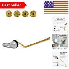 Chrome-Finished Side Mount Toilet Flush Lever - Durable and Elegant Design