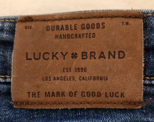Damenjeans der Marke Lucky Größe 4 Skinny dunkle Waschung mittlerer Bund EUc - Bild 7 von 9