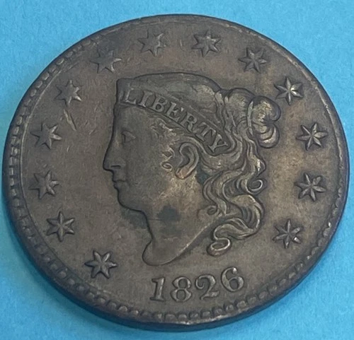 Photo of a 1826-P Large Cent from an eBay listing that sold on Jul 19, 2026