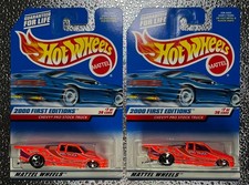 CHEVY PRO STOCK TRUCK HOT WHEELS FIRST EDITIONS LOT OF 2 - NEW MODELS