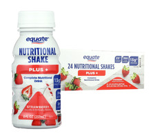 Equate Nutritional Shake Plus, Strawberry, 8 ...