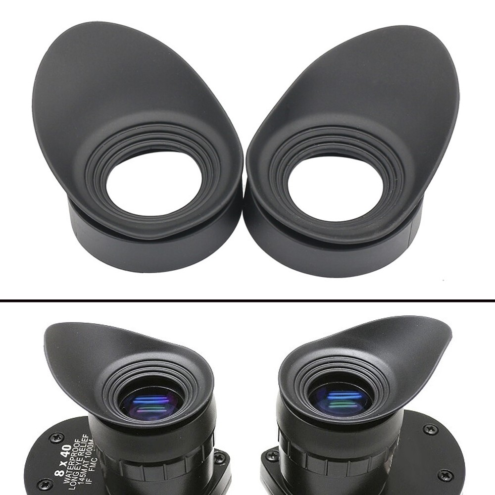 2PCS 40mm Rubber Eyepiece Eye Shield Eye Guards Eye Cups f Telescope Microsocpe