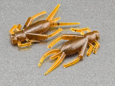 (20) 1.25'' Mighty Cricket ''Natural Brown'' Panfish Jig Crawfish Lure Soft Plastic