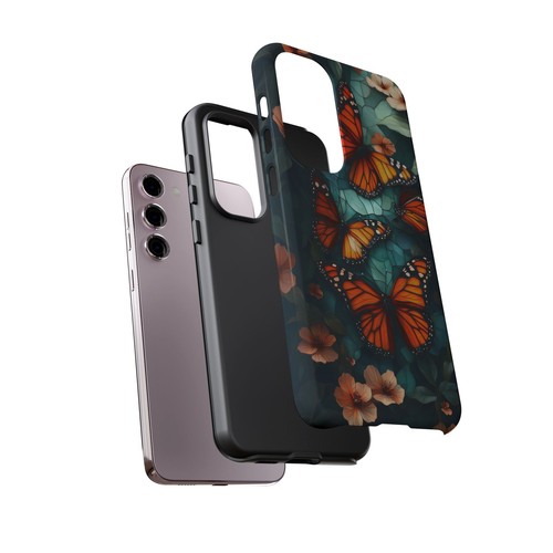 Monarch Butterfly Stained Glass - Phone Ink Cover Case for iPhone, Galaxy, Pixel - 第 236/281 張圖片
