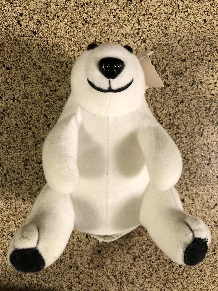 Vintage 1994 Coca Cola Polar Bear Plush Stuffed Animal Toy White - Image 2 of 4