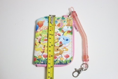 Pokemon Center Limited Pokemon Purse - Pink w/ Strap and Keychain Japan/ Grookey - Picture 10 of 10