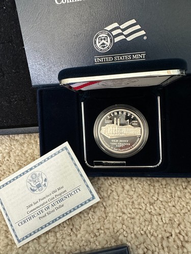 2006 San Francisco Old Mint Commemorative 1 $ PP Silber Dollar OGP