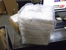 LOT OF 25 NIB UNBRANDED VL1040L COVERALL WHITE SIZE L LARGE ZIPPER FRONT ZZ5 