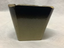 Vintage Solid Brass Brown Enamel Pal Bell Mortar Or Astray 5Tt