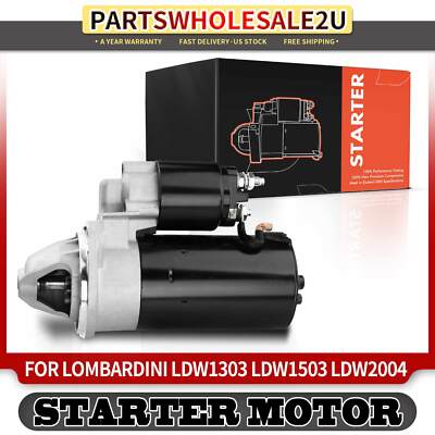 New Starter Motor for Lombardini LDW1303 LDW1503 LDW2004 90-02 2.0KW12V CW 9T