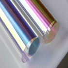 Dichroic Transparent Colored Window Glass Film Adhesive House Party Christmas