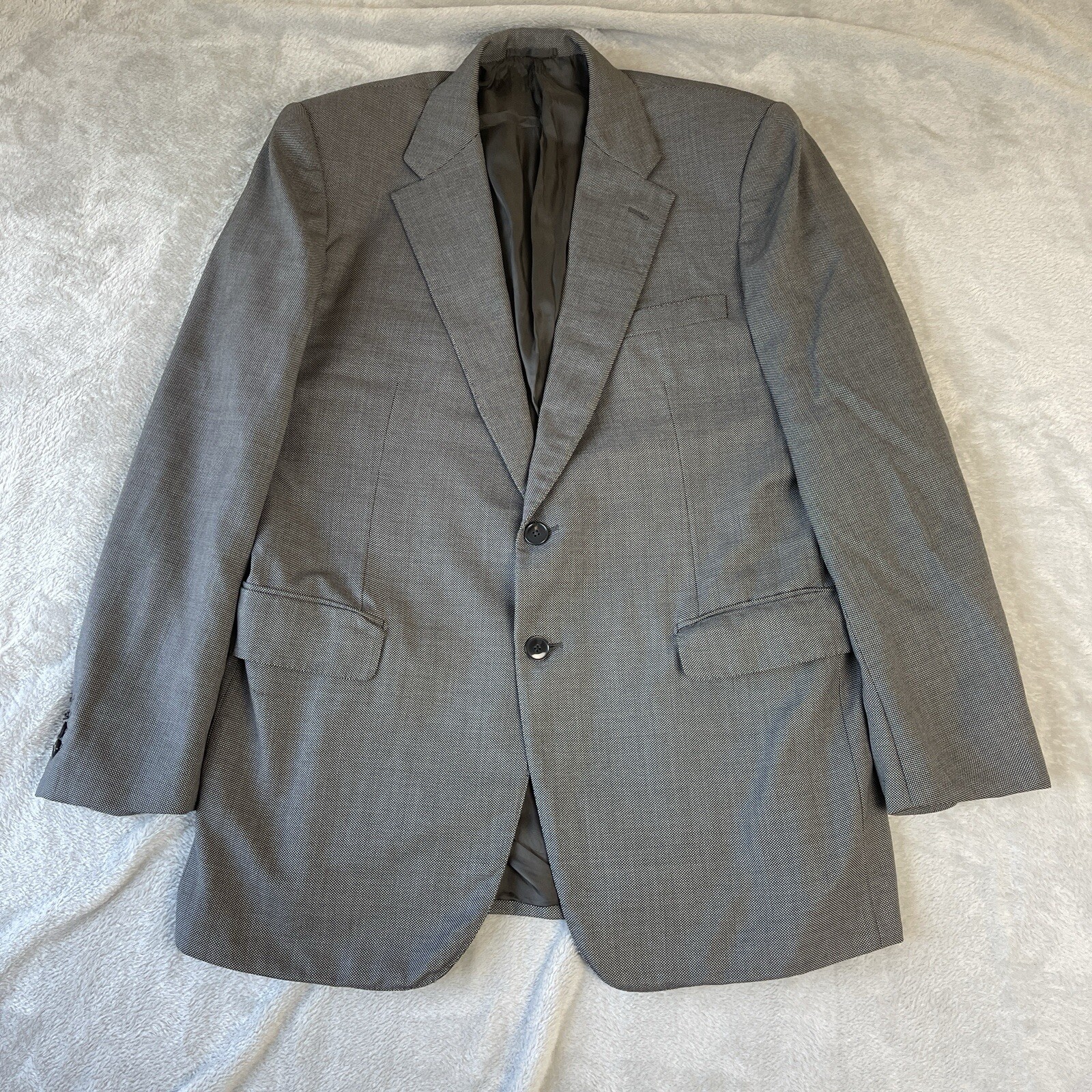 Gieves & Hawkes, Gieves & Hawkes Vintage Men's Pure Wool Super 120s Blazer Jacket Grey Size 42