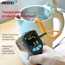 MESTEK -50-800 Degree Digital Infrared Thermometer Humidity Meter Thermometro