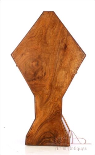 Antyczny futerał do przechowywania monstrancji o wysokości do 68 cm. Drewno oliwne. XIX wiek - Zdjęcie 1 z 8