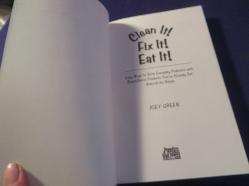 2001 CLEAN IT! EAT IT! FIX IT! Paperback Book by JOEY GREEN - Picture 3 of 9