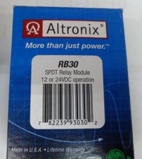 Altronix RB30 SPDT Relay Module 12 or 24VDC operation Lot of 1