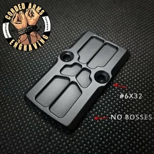 RMR Cover Plate for Glock Slides Trijicon Holoson Swampfox ANGLED/NOBossCut