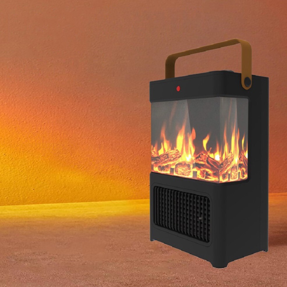 Electric Fireplace Heater for Indoor Use, 1500W Space Heater Fireplace with 3D L