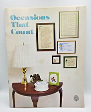 Occasions That Count Cross Stitch Booklet 4 Gloria  Pat Vintage 1977 24 pattern