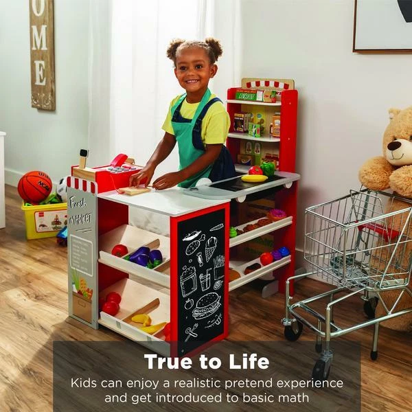 Pretend online supermarket checkout