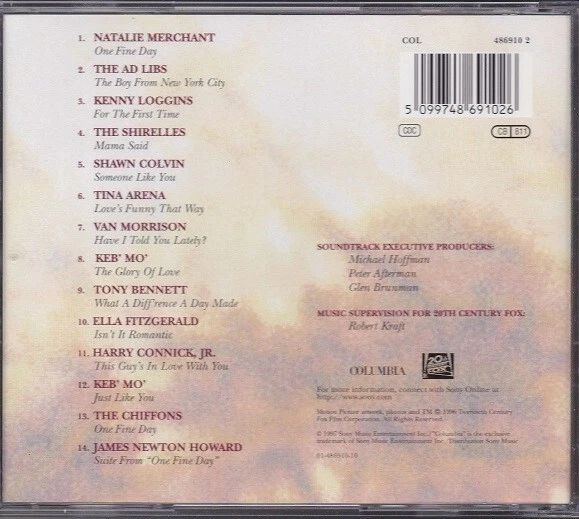 ONE FINE DAY / MUSIC FROM THE MOTION PICTURE * NEW SOUNDTRACK CD 1997 * VARIOUS - Bild 2 von 2