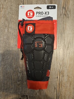 G-Form Adult Pro-X3 Elbow Pads Guards Size S/M GREY w/ Bag