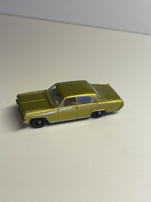 LESNEY OPEL DIPLOMAT Matchbox Series No 36 1:64 MET. GOLD 1966-1969 BLACK WHEELS